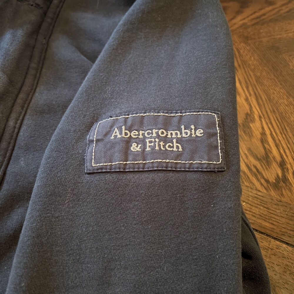 Abercrombie and Fitch VINTAGE Mens Grindstone Creek Jacket Navy Large L Blue - Picture 9 of 14